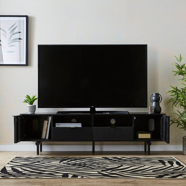 Spencer Extra Wide TV Unit for TVs up to 80", Mango Wood