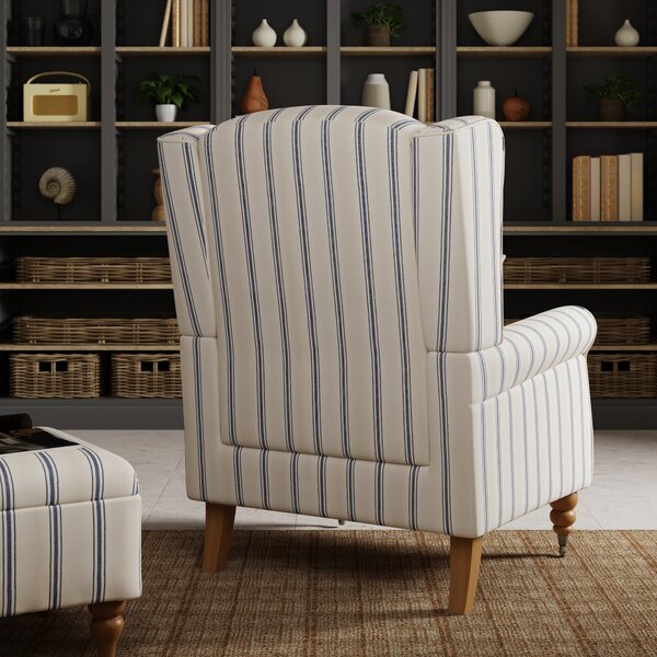 Oswald Folkstone Stripe Grande Armchair