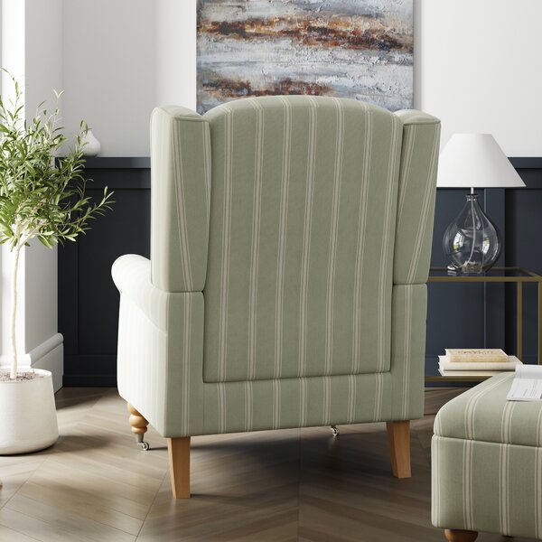 Oswald Folkstone Stripe Grande Armchair