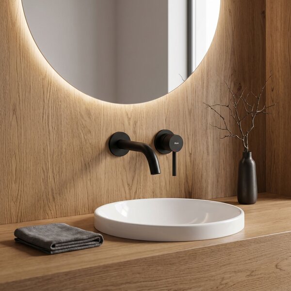 Wall Mounted faucet Rea Lungo Black Mat + BOX
