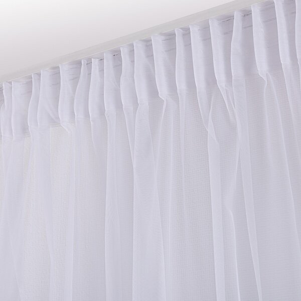 Pencil pleat voile/net curtain