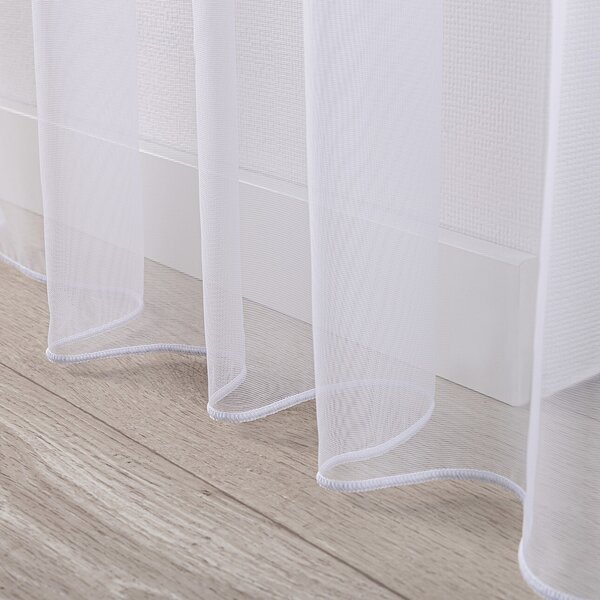 Pencil pleat voile/net curtain