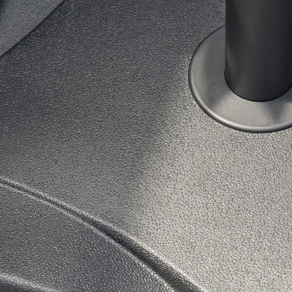 Outsunny Cement Parasol Base: Durable Umbrella Weight Stand, Sleek Black Design Aosom UK