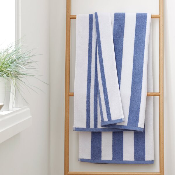 Bianca Cotton Reversible Stripe Cotton Towel