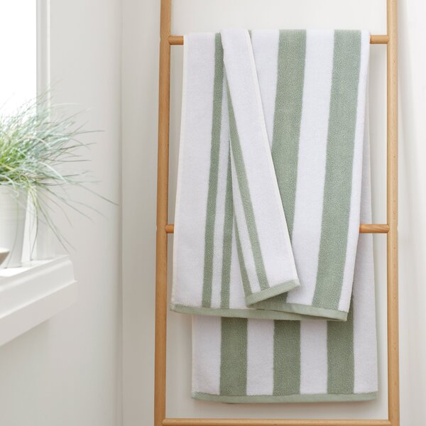 Bianca Cotton Reversible Stripe Cotton Towel