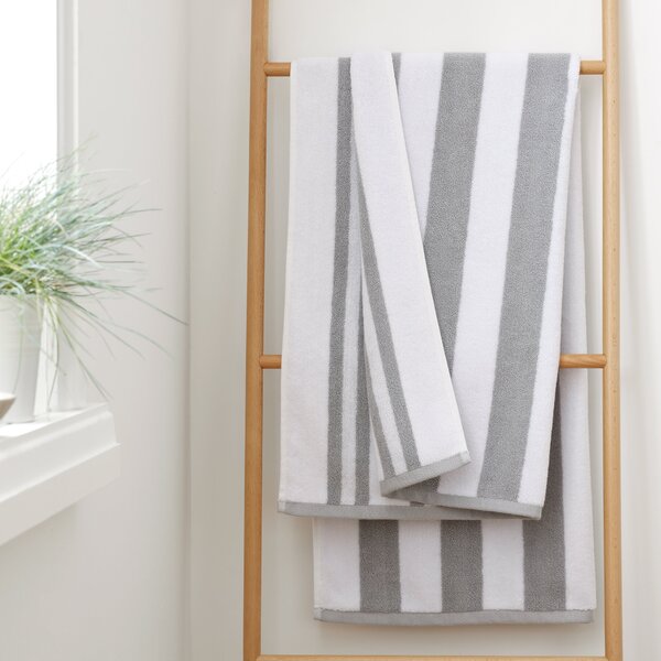 Bianca Cotton Reversible Stripe Cotton Towel