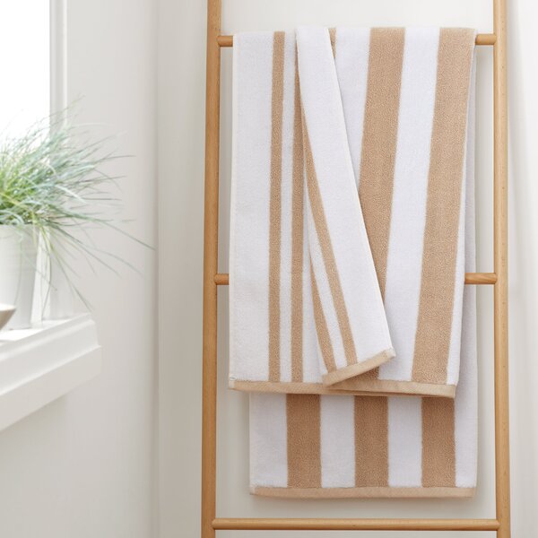 Bianca Cotton Reversible Stripe Cotton Towel