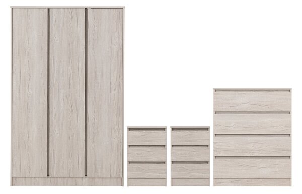 Walker Triple Wardrobe Bedroom Furniture Set