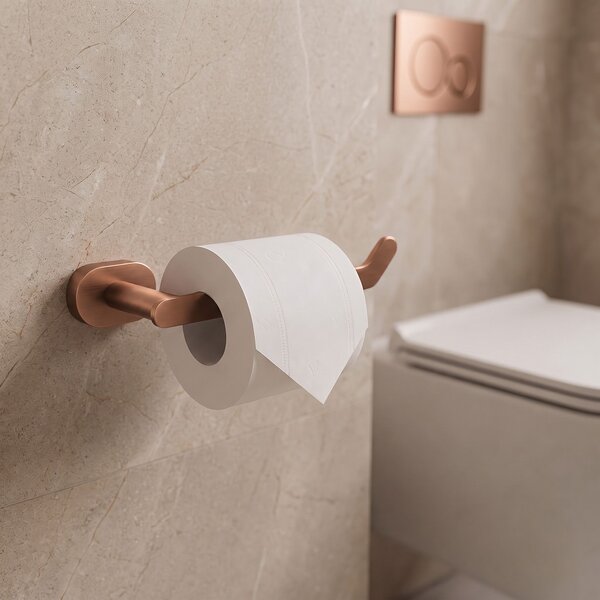 Toilet paper holder 109 Til Brush Copper