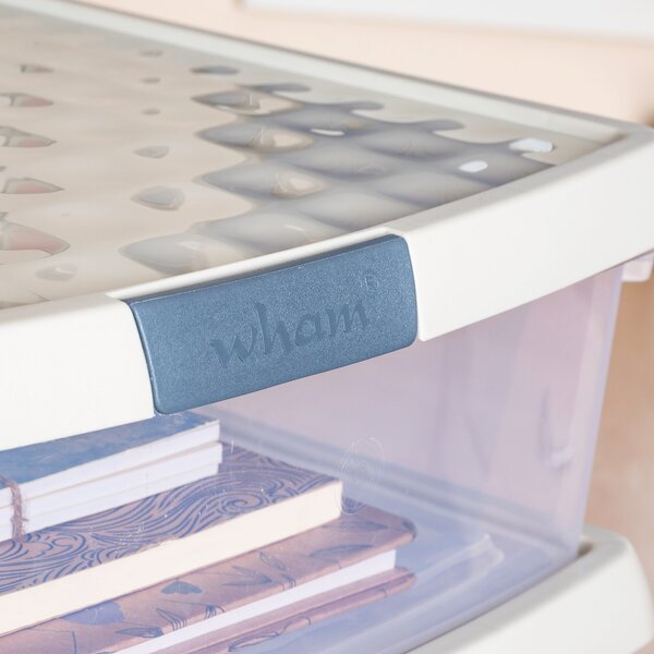 Wham Clip Pack of 4 26L Storage Boxes With Lids