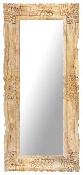 Mirror 110x50 cm Solid Mango Wood