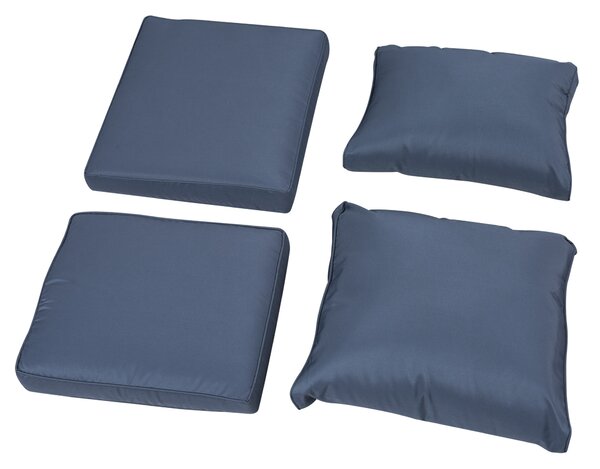 Outsunny 6pc Outdoor Couch Set, Rattan Wicker Furniture with 3-Seat Sofa, 2 Single Sofas, 2 Footstools and Coffee Table Aosom UK