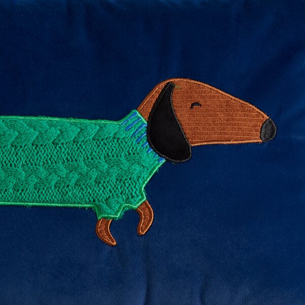 Sam the Sausage Dog Rectangular Cushion