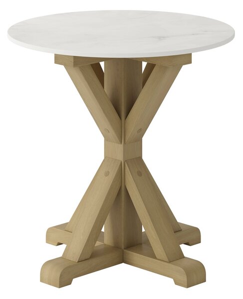 Harrow Side Table, Stone Latte