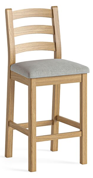 Normandy Set of 2 Counter Height Bar Stools, Oak