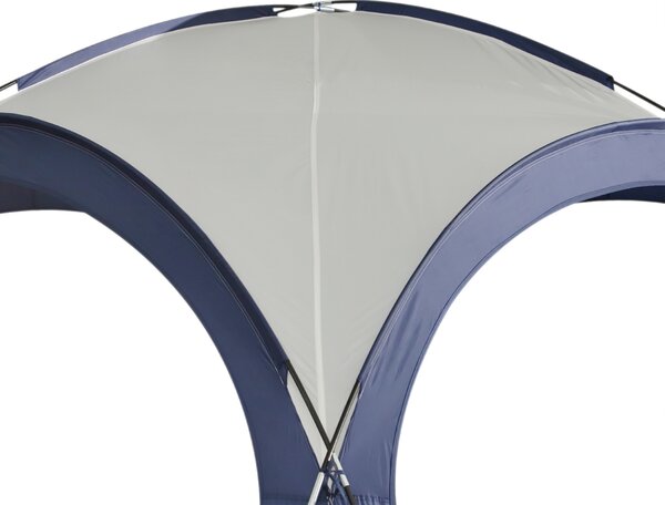 Outsunny 3.5 x 3.5M Gazebo Marquee Tent Outdoor Tarp Shelter Garden Party Event Shelter Patio Spire Arc Pavilion Camp Sun Shade, Cream and Blue