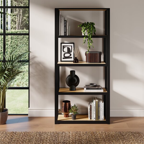 Tilden Tall Extendable Shelving Unit, Oak Effect