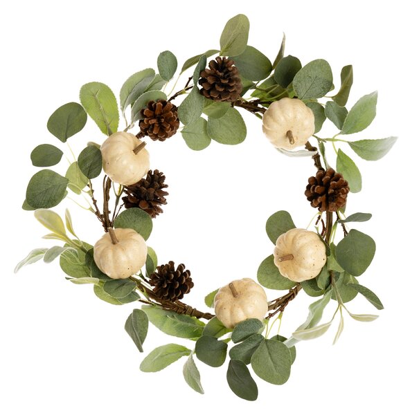 Artificial Pumpkin & Eucalyptus Wreath and Garland