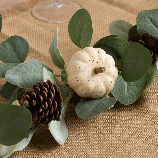 Artificial Pumpkin & Eucalyptus Garland