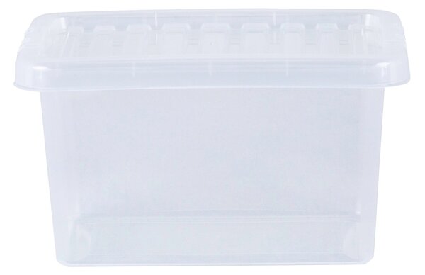 Wham Crystal Set of 5 7L Clear Storage Boxes with Lids