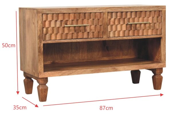 Wood Shoe Storage Storage Bench, Acid-Wash Distressed Finish, Shoe Storage Unit with 2 Drawers & Shelves, Brown Aosom UK