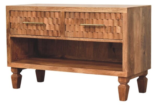 Wood Shoe Storage Storage Bench, Acid-Wash Distressed Finish, Shoe Storage Unit with 2 Drawers & Shelves, Brown Aosom UK