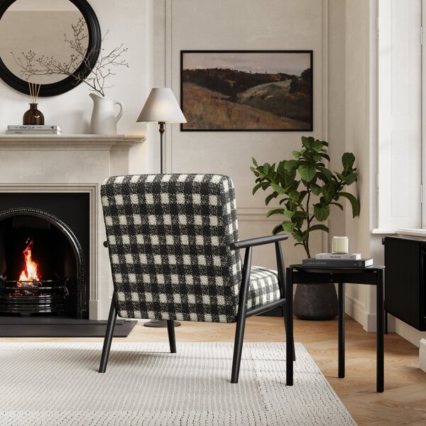 Alpine Boucle Spindle Accent Chair