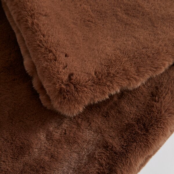 Silky Soft Faux Fur Throw Blanket