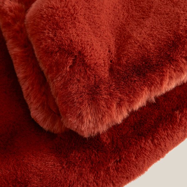 Silky Soft Faux Fur Throw Blanket