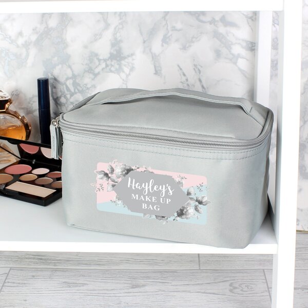 Personalised Floral Toiletry Bag