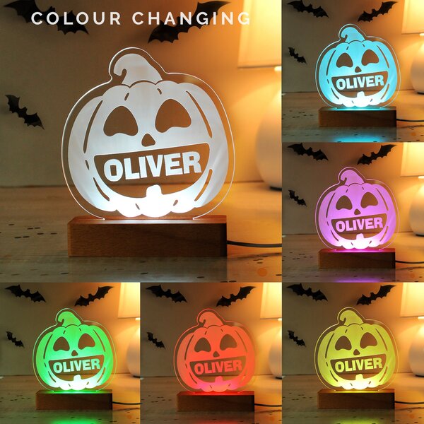 Personalised Pumpkin LED Light