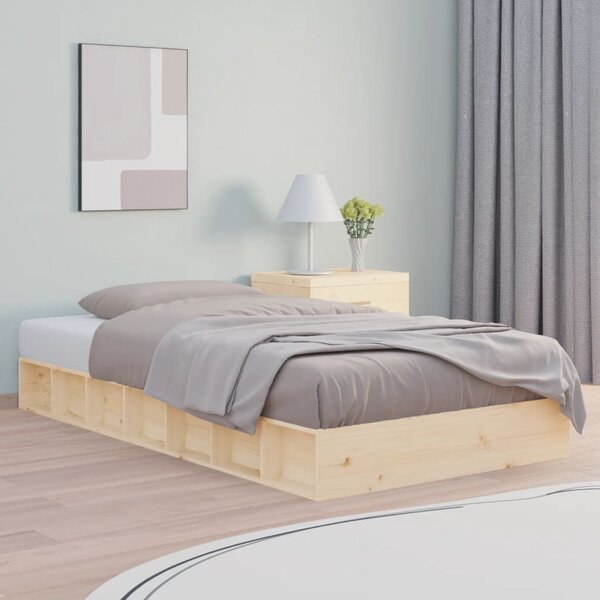 Bed Frame without Mattress 90x190 cm Single Single Solid Wood