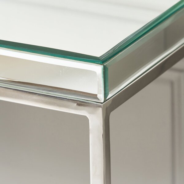 Elysee Console Table, Mirrored Glass