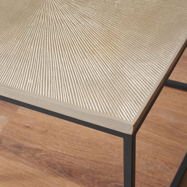 Franklin Coffee Table, Gold Cast