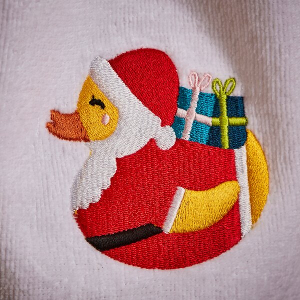 Santa Rubber Duck Hand Towel