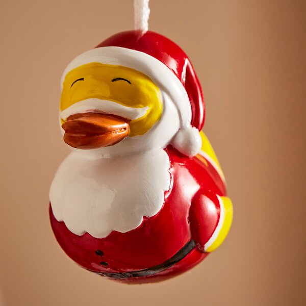 Santa Rubber Duck Light Pull