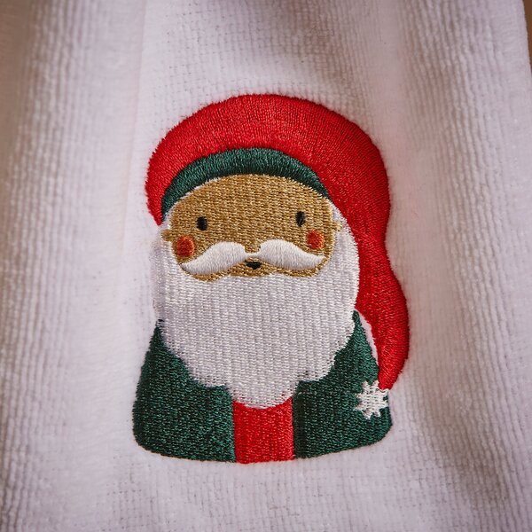 Santa Head Hand Towel