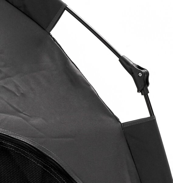 PawHut Foldable Dog Cat Tent with Waterproof Oxford, Carry Bag for Extra Large Dog, Charcoal Grey