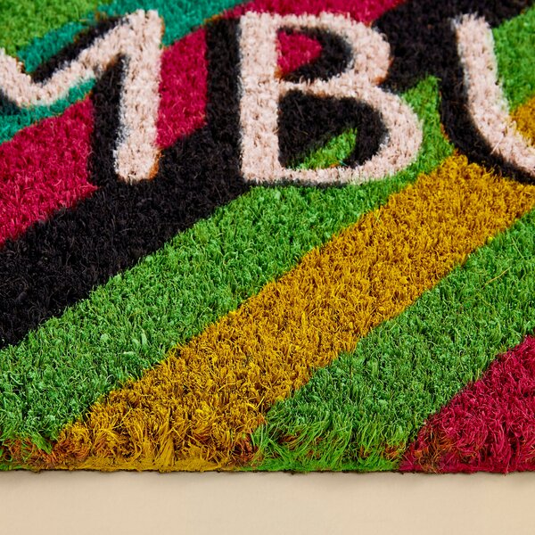 Bah Humbug Coir Outdoor Doormat