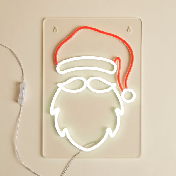 Santa Face Neon Sign