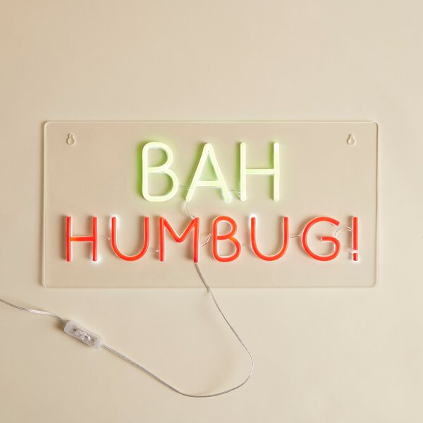 Bah Humbug Neon Sign