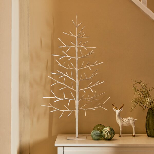 3ft LED White Table Top Twig Tree