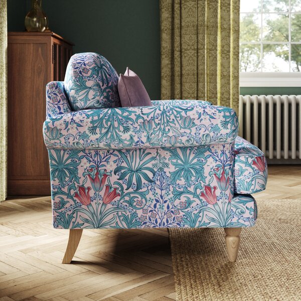 Jolene William Morris Woodland Weeds Print Velvet Snuggle Chair