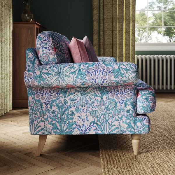 Jolene William Morris Woodland Weeds Print Velvet 3 Seater Sofa