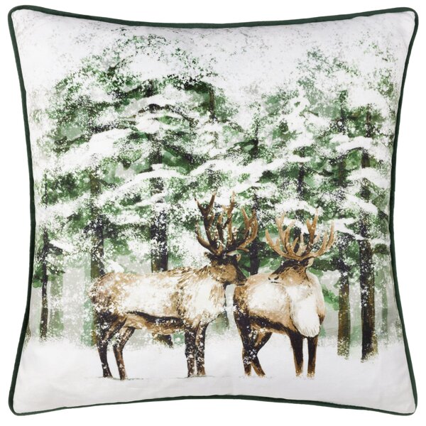 Furn. Classic Reindeer Square Cushion