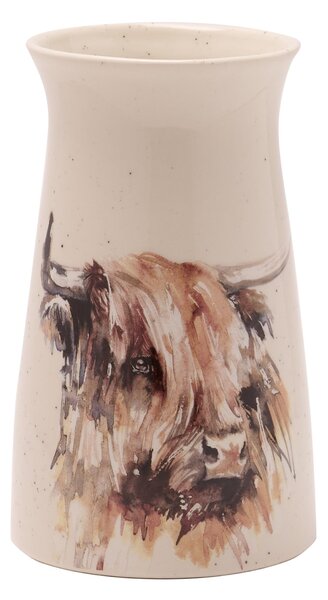 Meg Hawkins Ceramic Highland Cow Vase