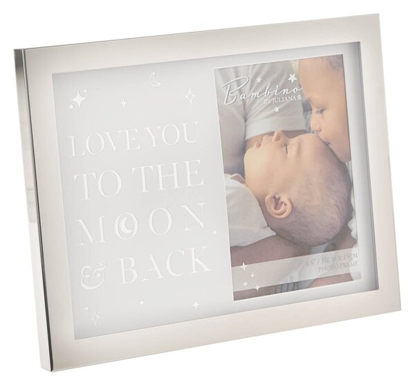 Bambino Love You to the Moon & Back Silver Plated Photo Frame