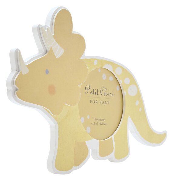 Petit Cheri Yellow Triceratops Photo Frame