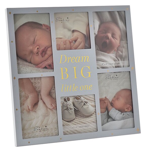 Bambino Dream Big Blue Collage Multi Photo Frame