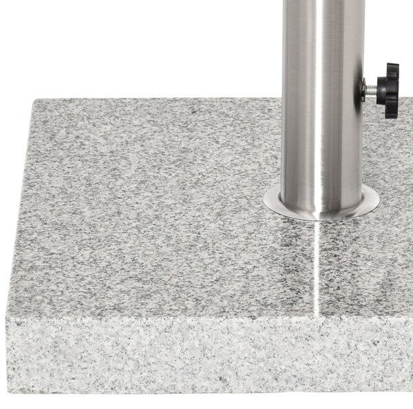 Outsunny Marble Umbrella Base: 28kg Durable Parasol Holder for Patio Furniture, Outdoor Sunshade Support Aosom UK